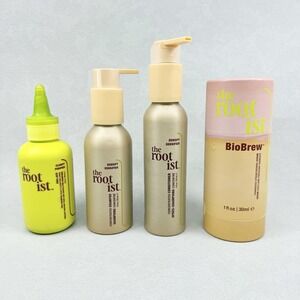 The Rootist Densify Shampoo & Conditioner, BioBrew Serum AHA Scalp Treatment NEW